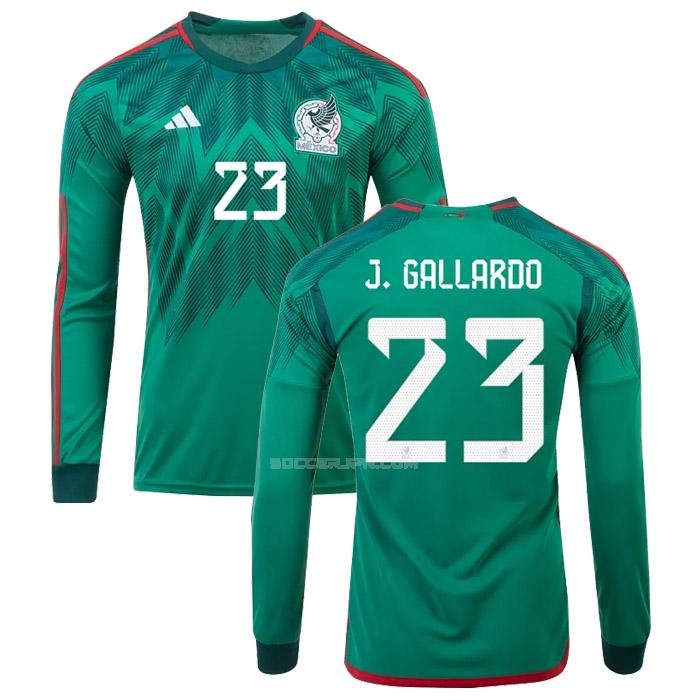 メキシコ 2022 j. gallardo 長袖 ワールドカップ ホーム ユニフォーム