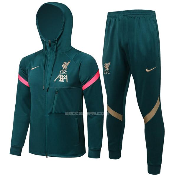 リヴァプール 2021-22 緑 フード付きジャケット